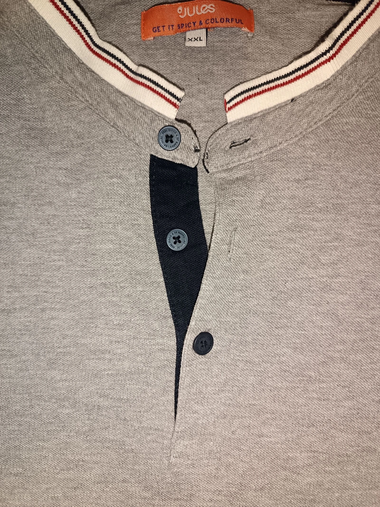 Polo cinza Jules corte slim gola oficial tamanho XXL como novo – photo 2